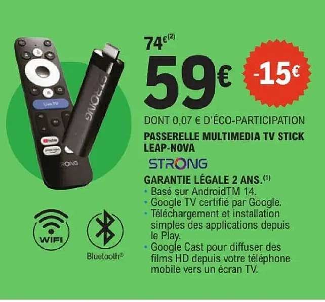 PASSERELLE MULTIMEDIA TV STICK LEAP-NOVA