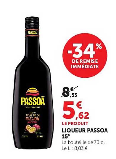 PASSOÃ LIQUEUR PASSOA