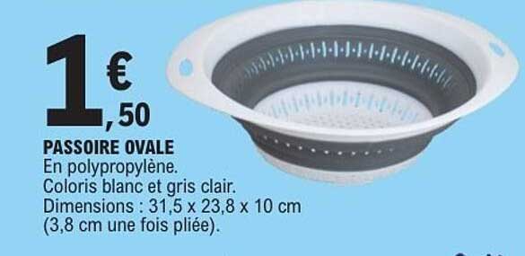 PASSOIRE OVALE
