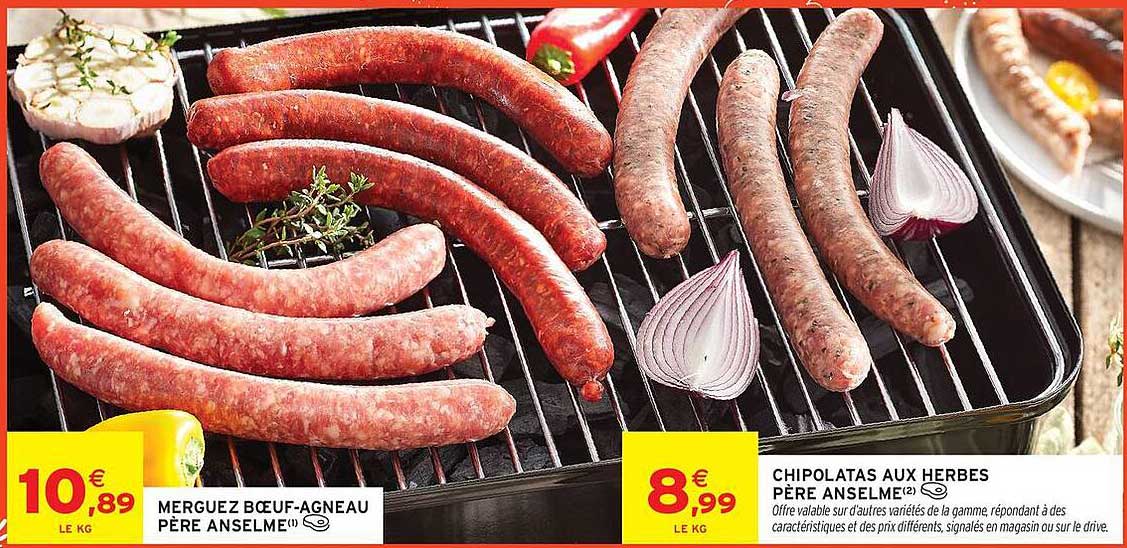 Père Anselme Merguez bœuf-agneau