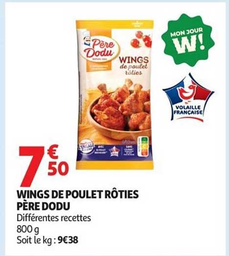 Père Dodu WINGS de poulet rôties