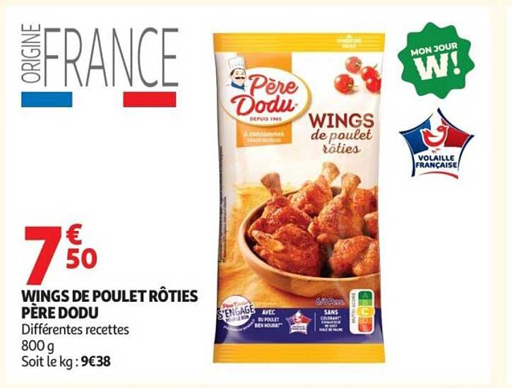 Père Dodu WINGS de poulet rôties
