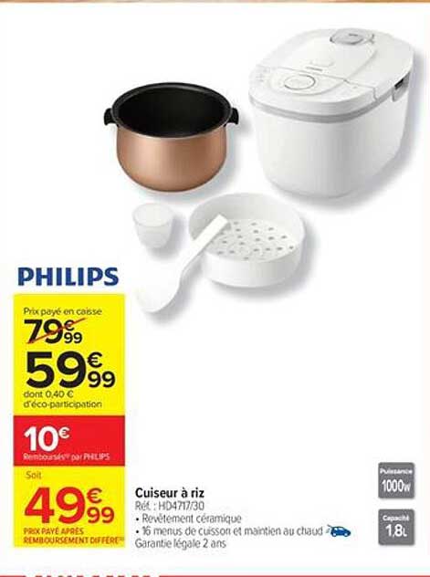 PHILIPS Cuiseur à riz