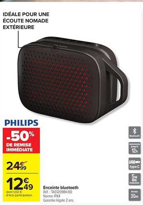 PHILIPS Enceinte bluetooth