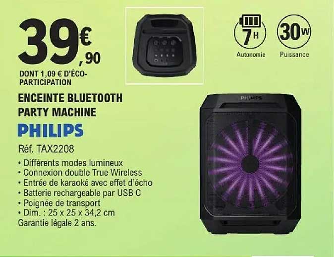 PHILIPS ENCEINTE BLUETOOTH PARTY MACHINE