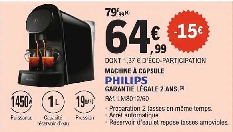 PHILIPS MACHINE À CAPSULE