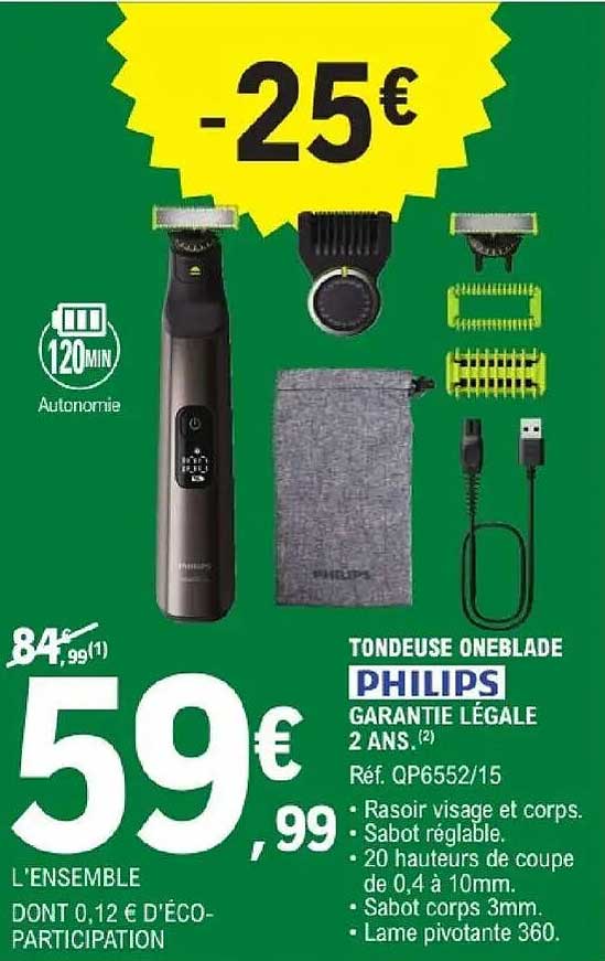 PHILIPS TONDEUSE ONEBLADE