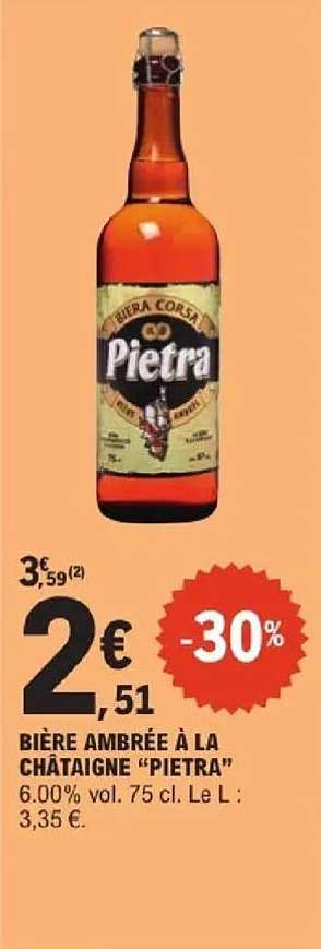 Pietra Bière ambrée à la châtaigne