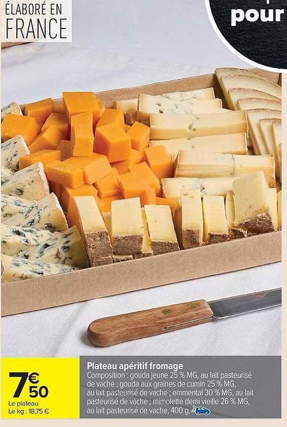 Plateau apéritif fromage