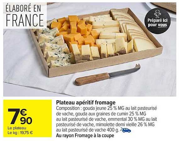 Plateau apéritif fromage