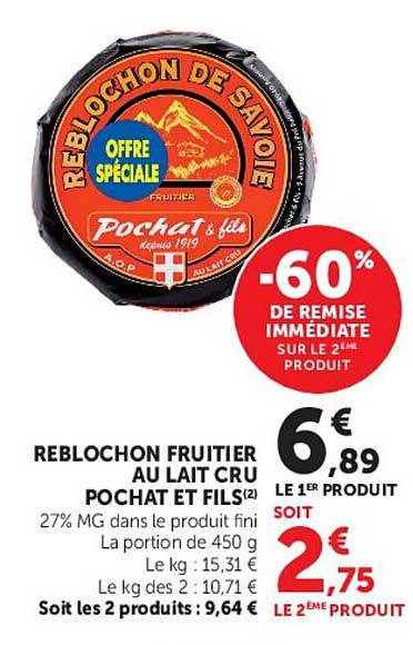 Pochat et fils Reblochon Fruიტier
