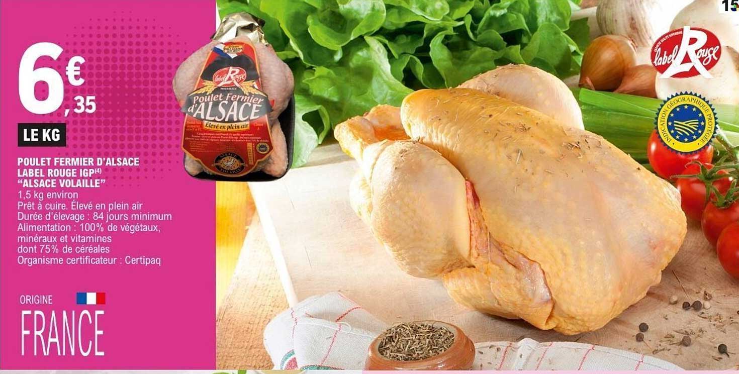 Poulet fermier d'Alsace