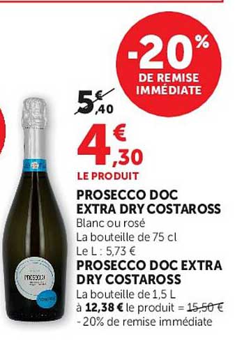 PROSECCO DOC EXTRA DRY COSTAROSS