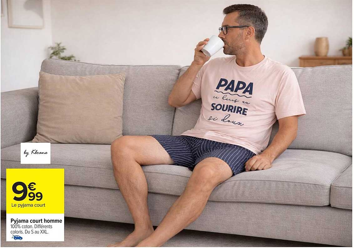 Pyjama court homme