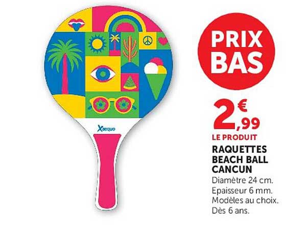 RAQUETTES BEACH BALL CANCUN
