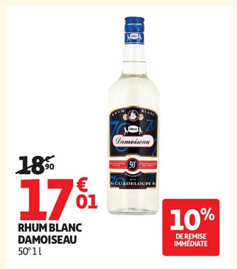 Rhum blanc Damoiseau