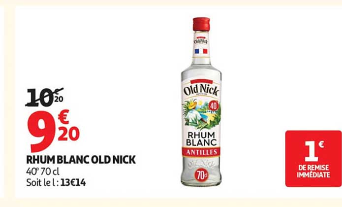 Rhum Blanc Old Nick