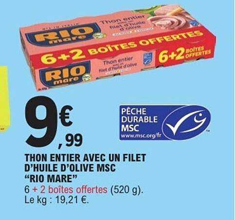 RIO MARE Thon entier