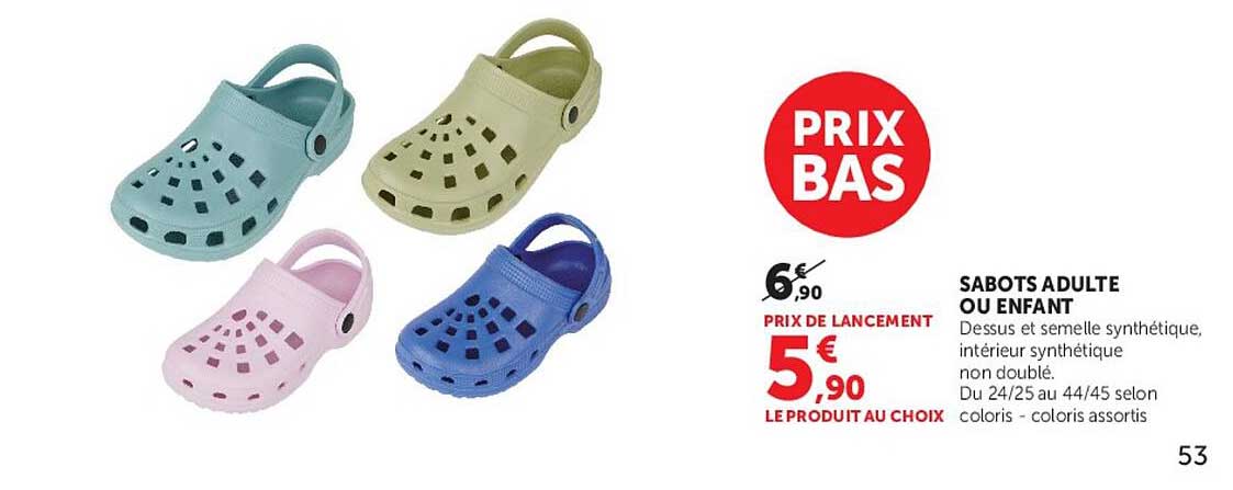 SABOTS ADULTE OU ENFANT