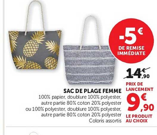 Sac de plage femme