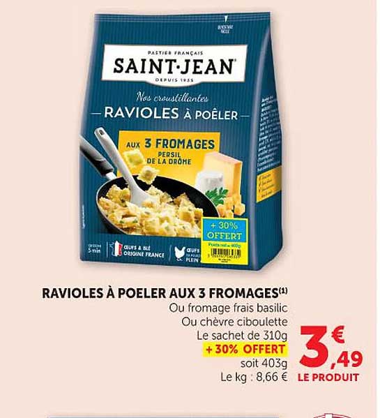 SAINT-JEAN RAVIoles À POÊLER