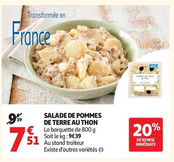 SALADE DE POMMES DE TERRE AU THON
