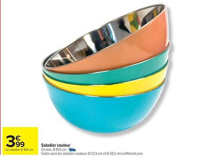 Saladier couleur