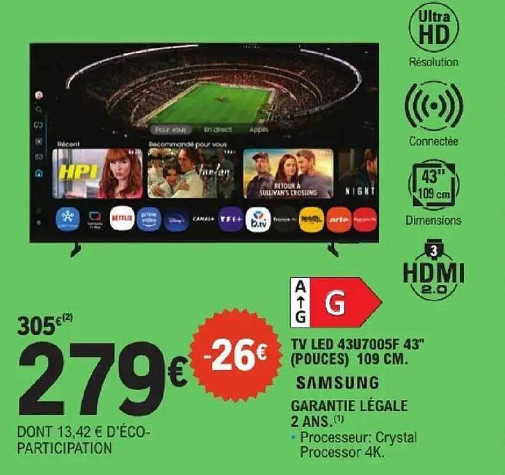 Samsung TV LED 43U7005F