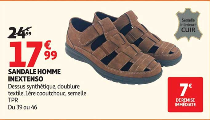 SANDALE HOMME INEXTENSO