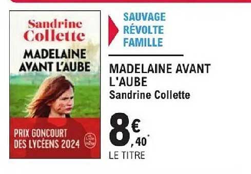 Sandrine Collette Madame Avant L'aube