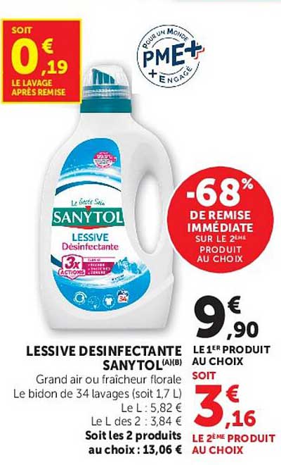 SANYTOL Lessive Désinfectante