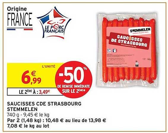 SAUCISSES DE STRASBOURG