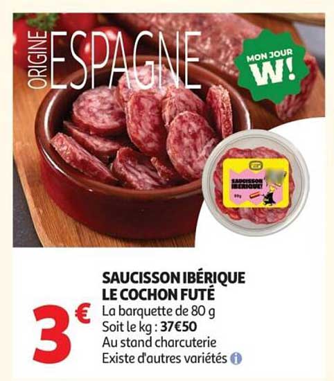 SAUCISSON IBÉRIQUE LE COCHON FUTÉ