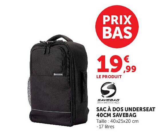 SAVEBAG SAC À DOS UNDERSEAT 40CM