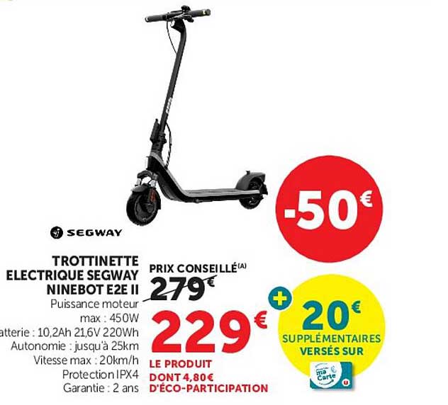 Segway Trottinette électrique Ninebot E2 II