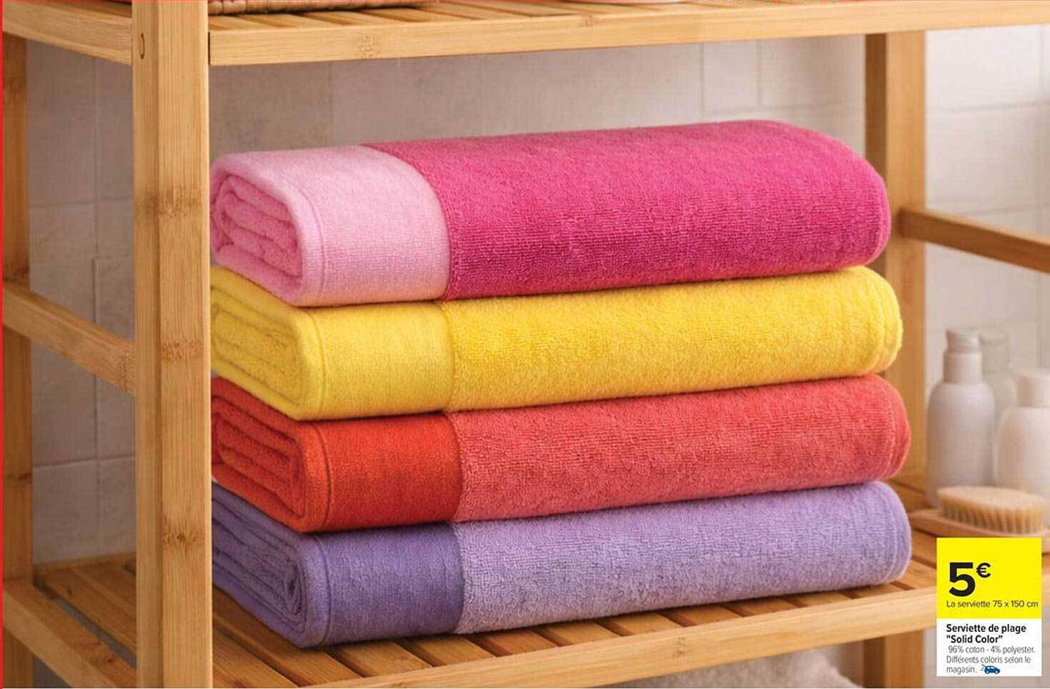 Serviette de plage "Solid Color