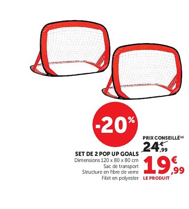 SET DE 2 POP UP GOALS