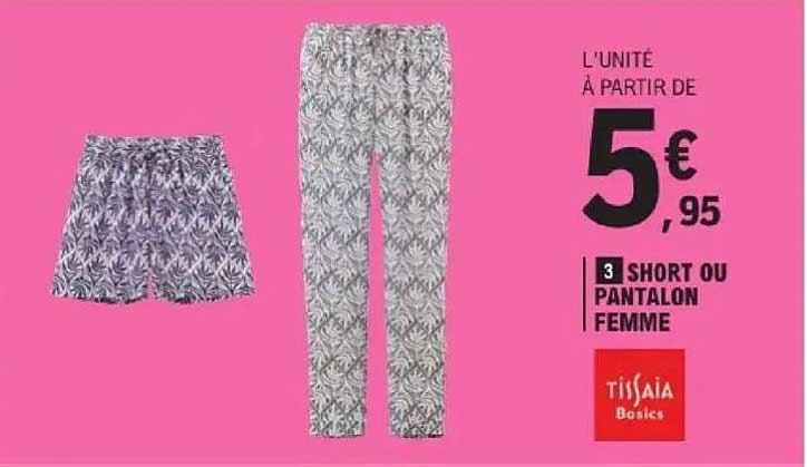 SHORT OU PANTALON FEMME