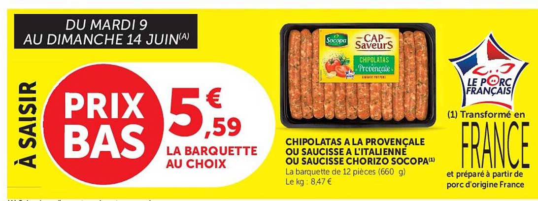Socopa Chipolatas à la provençale