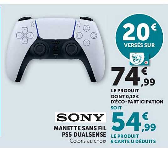SONY MANETTE SANS FIL PS5 DUALSENSE