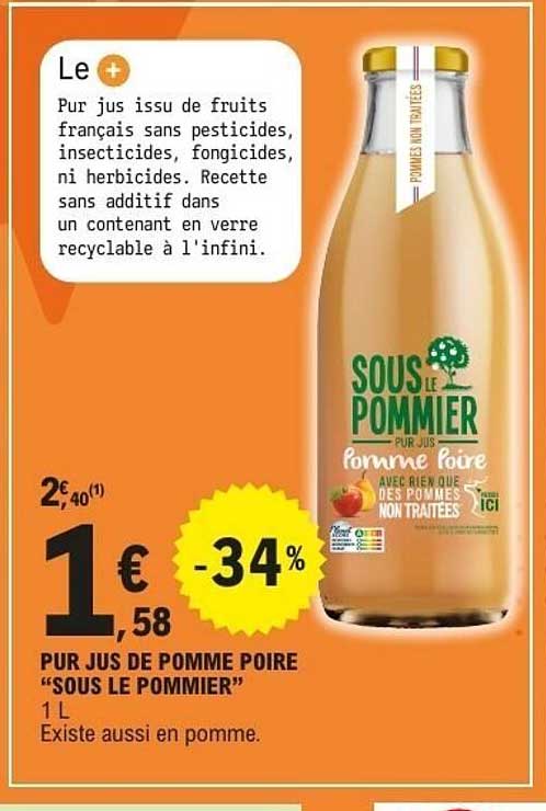 Sous le Pommier Pur Jus Poire