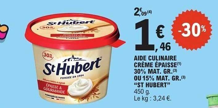 St Hubert AIDE CULINAIRE CRÈME ÉPAISSE