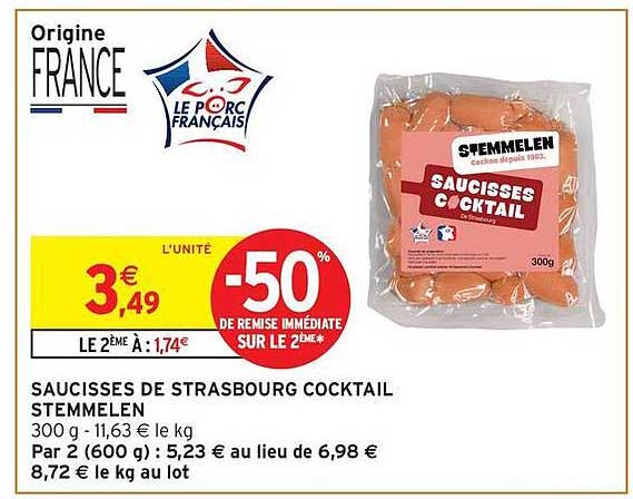 STEMMELEN SAUCISSES COCKTAIL