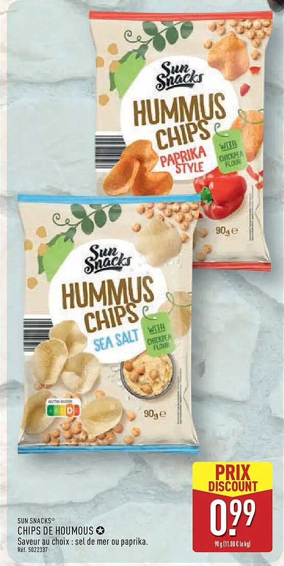 Sun Snacks Hummus Chips