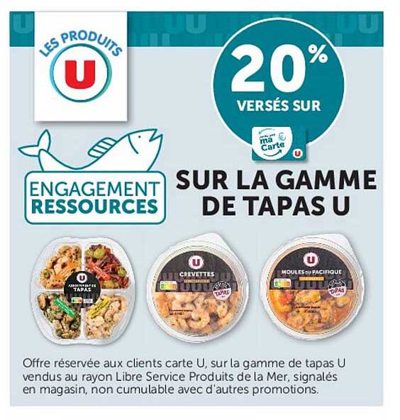 Sur la gamme de tapas U