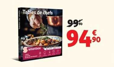 Tables de chefs