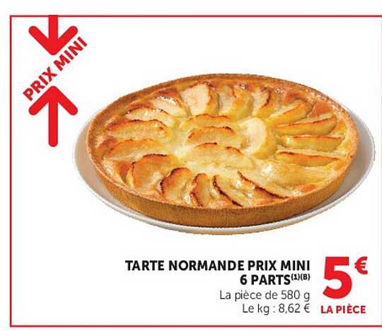 TARTE NORMANDE PRIX MINI
