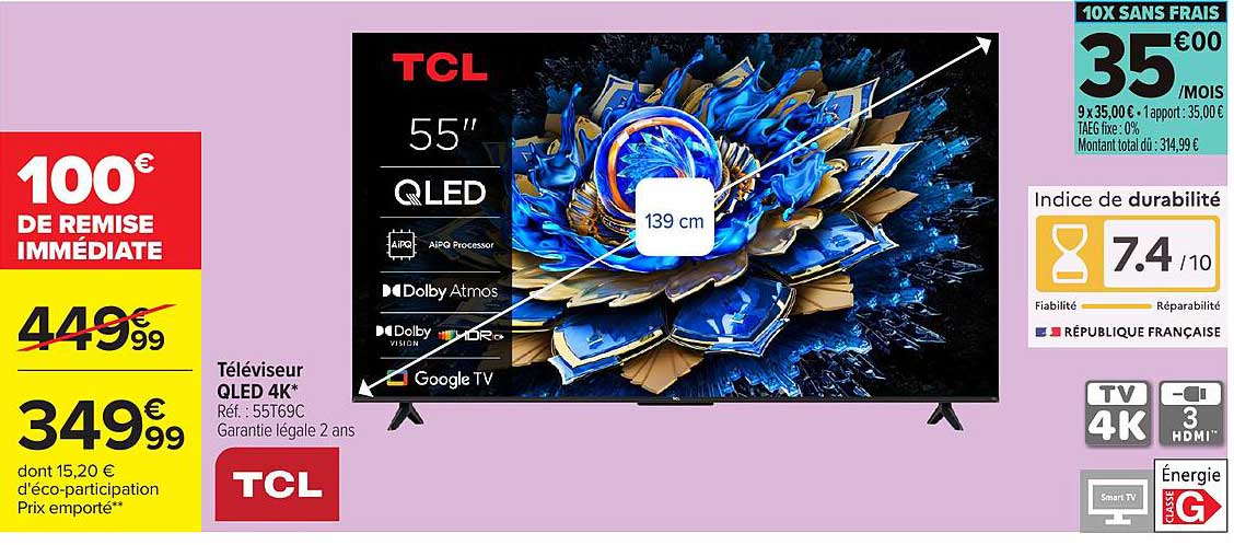 TCL 55'' QLED