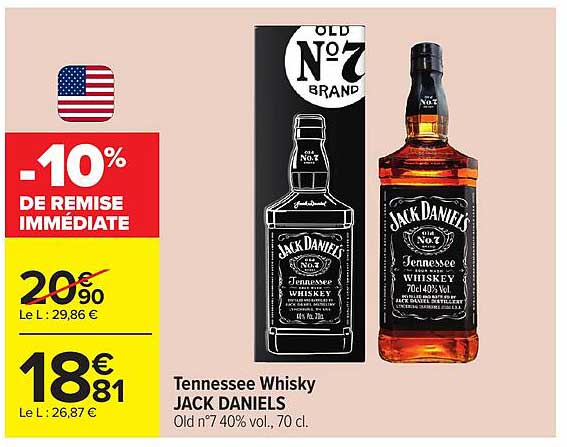 Tennessee Whisky JACK DANIELS