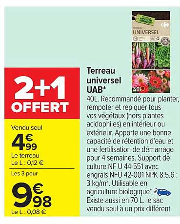 Terreau universel UAB*